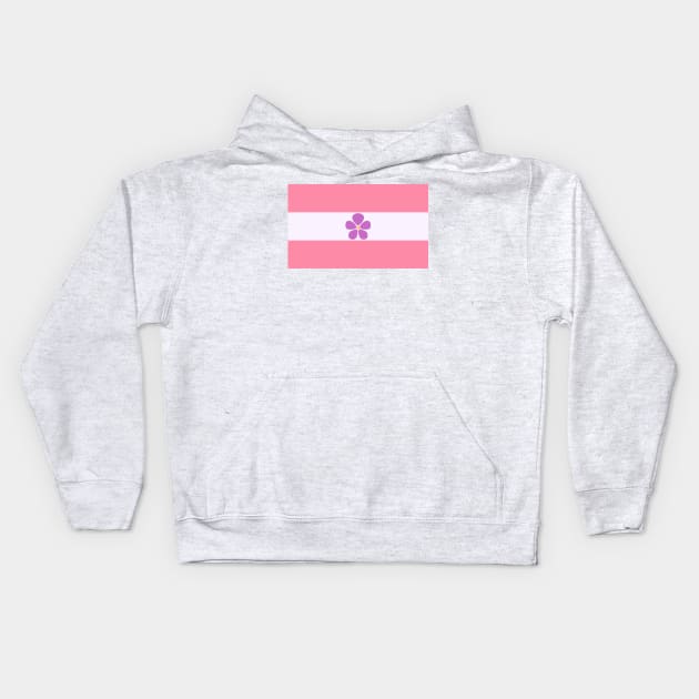 Sapphic Pride Flag Kids Hoodie by dikleyt